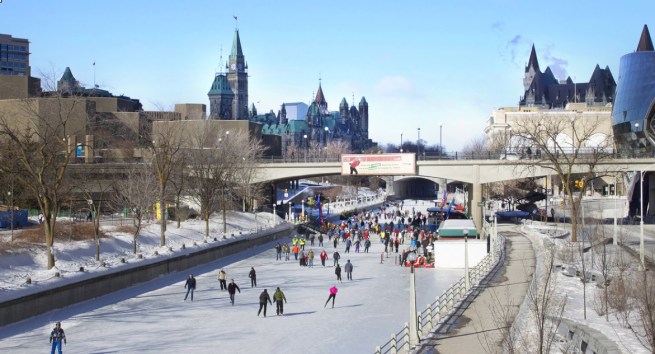 Almost the entire Rideau Canal skating rink opened on Tuesd