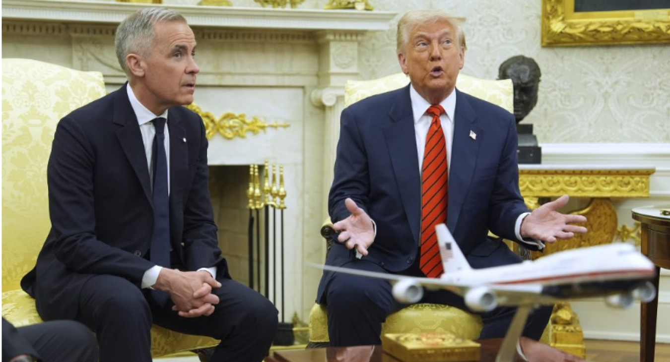 Donald Trump meets Mark Carney 