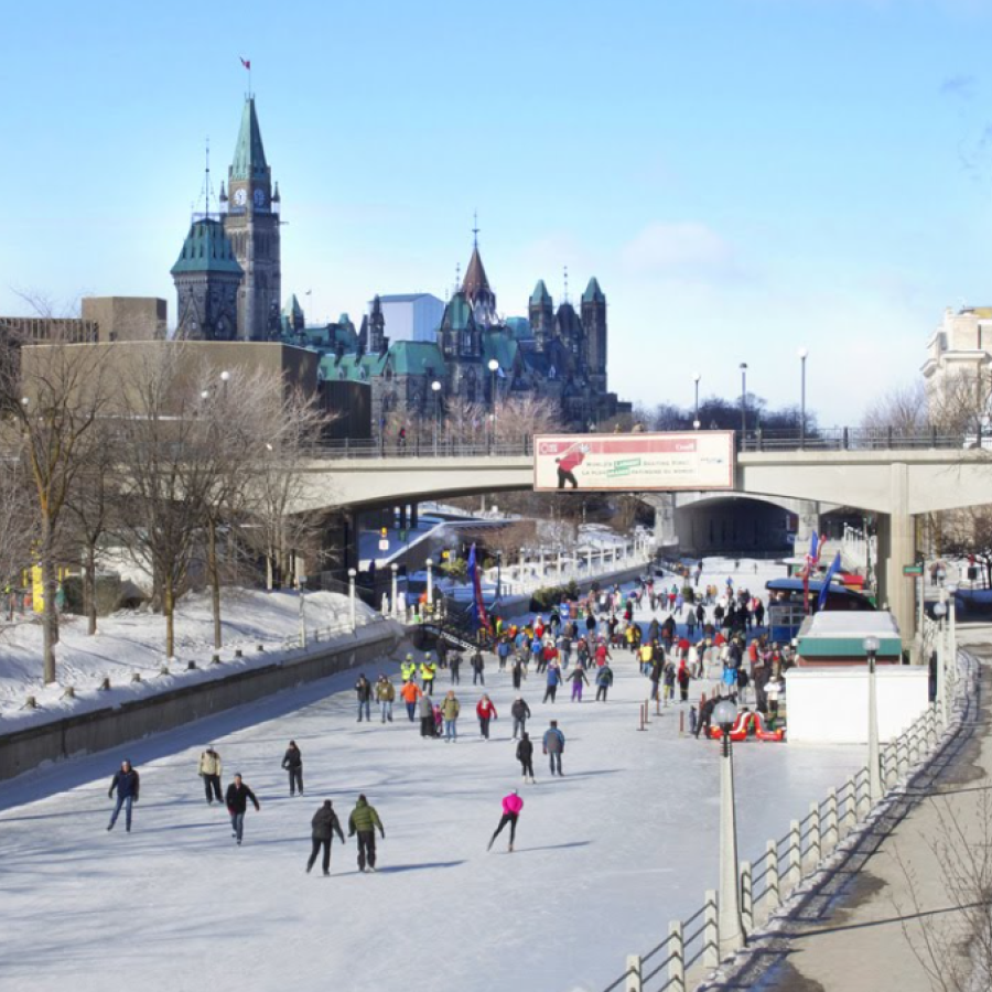 Almost the entire Rideau Canal skating rink opened on Tuesd