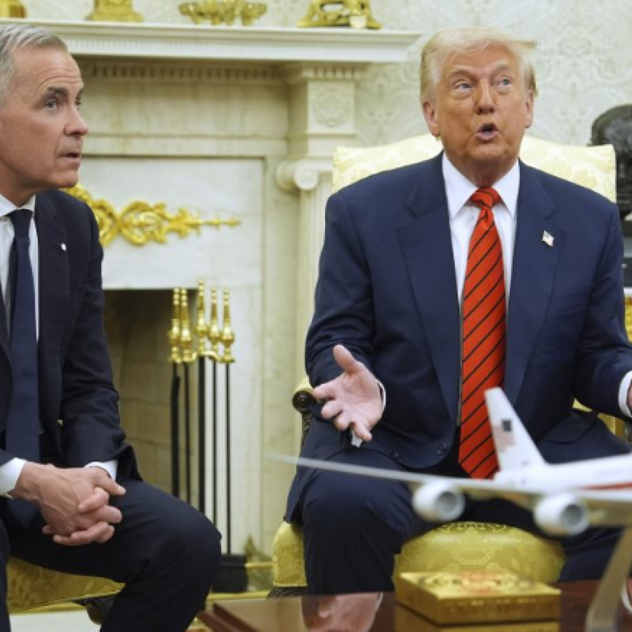 Donald Trump meets Mark Carney 